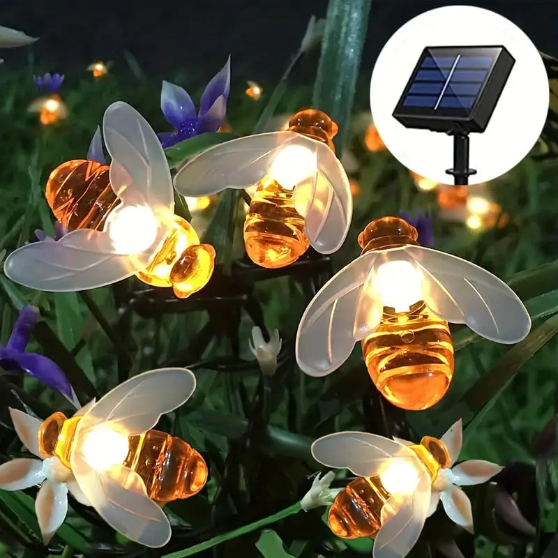 Solar blommor ljusslinga för trädgården