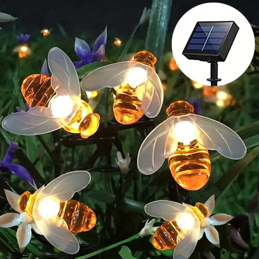 Solar blommor ljusslinga för trädgården