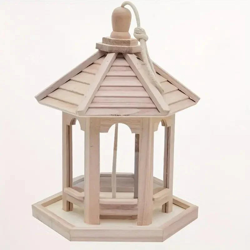 Carvallo DIY Fågelhus | Hängande Träfågelhus att Måla | Dekorativt & Miljövänligt | För Inomhus & Utomhus