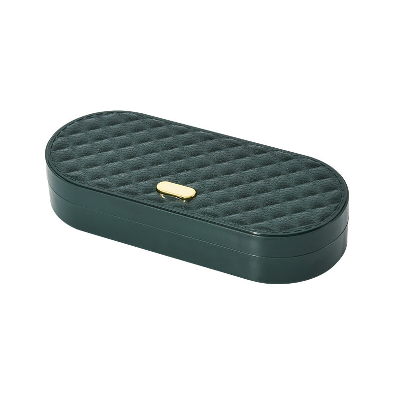 Carvallo Nähset i dubbel-etui | 20 färgglada spolar & läder-måttband | Kompakt & organiserat | 19,5×8,5×3,8 cm