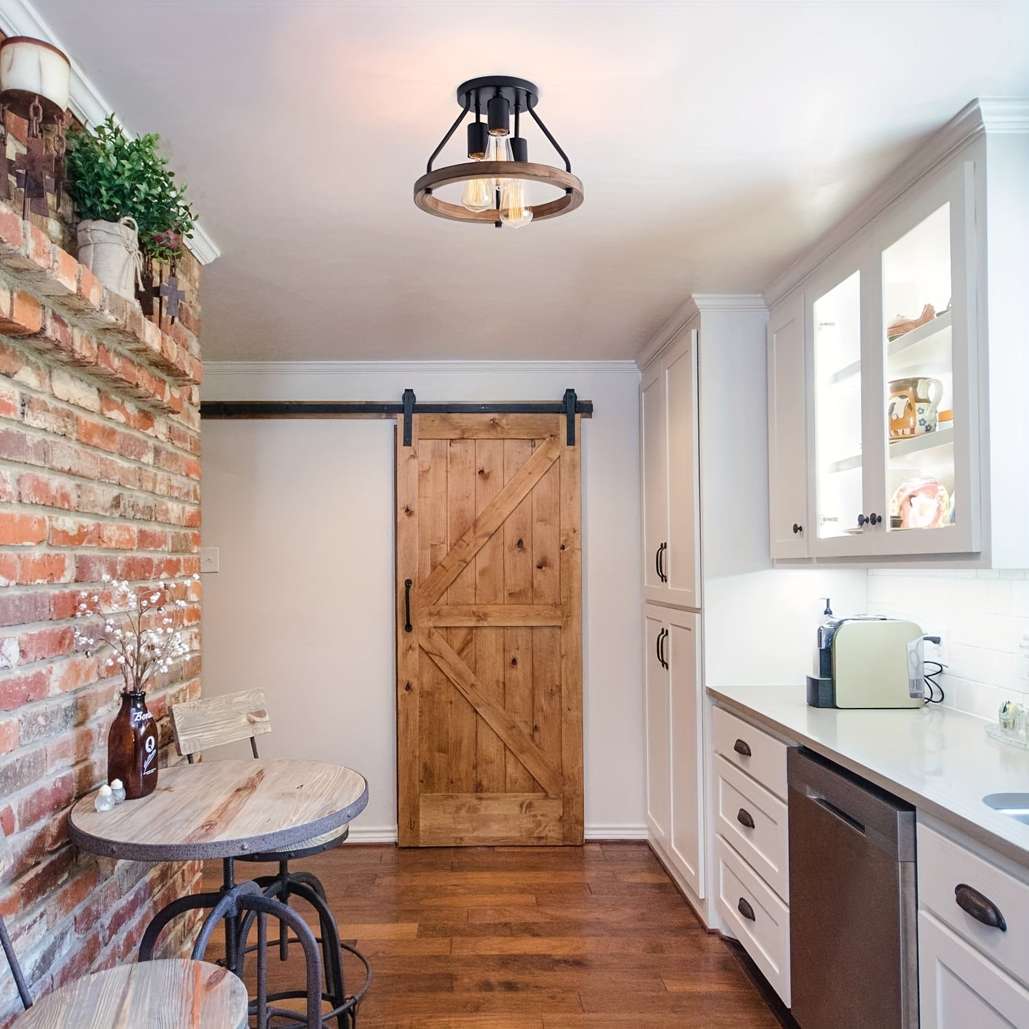 NatureLight Tre-Arm Lampe - För Atmosfärisk Belysning och Karaktär