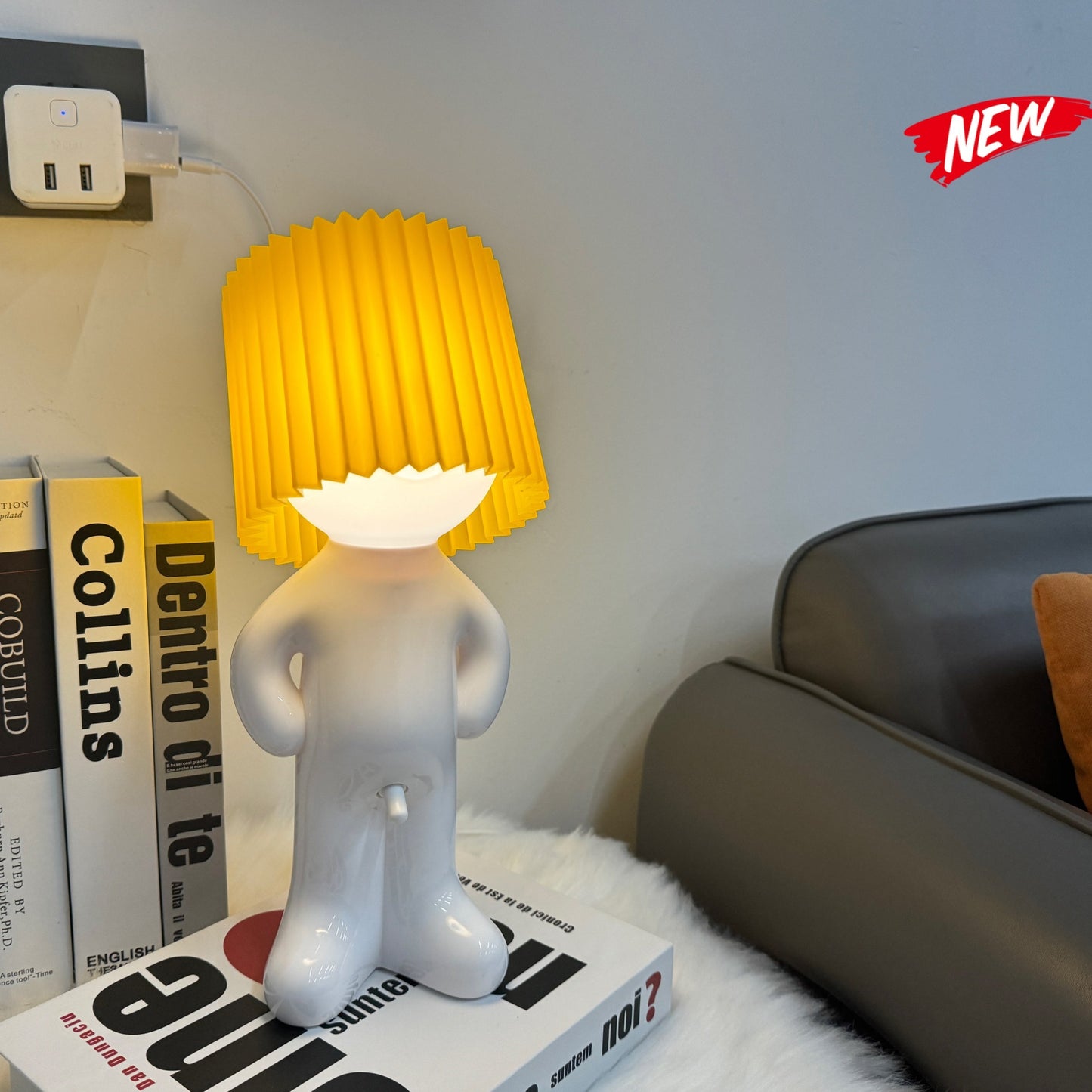 VerlegenLicht - USB-driven geometrisk bordslampa med färgglatt ljus