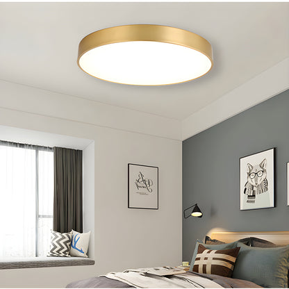 Ytmonterad ultratunn guld LED taklampa