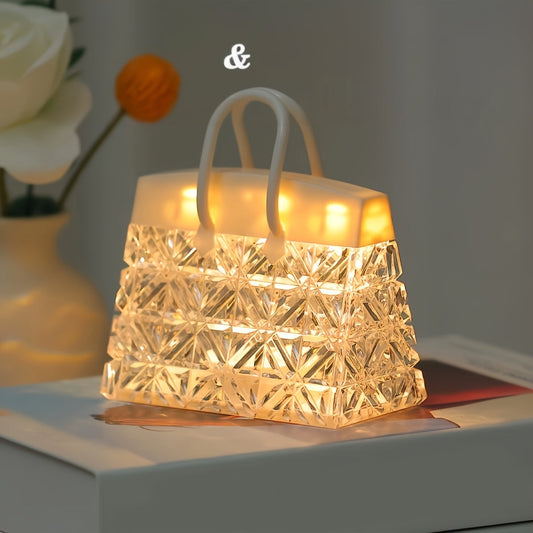 GlowSquare - Chic LED Bordslampa med Modern Polerad Yta