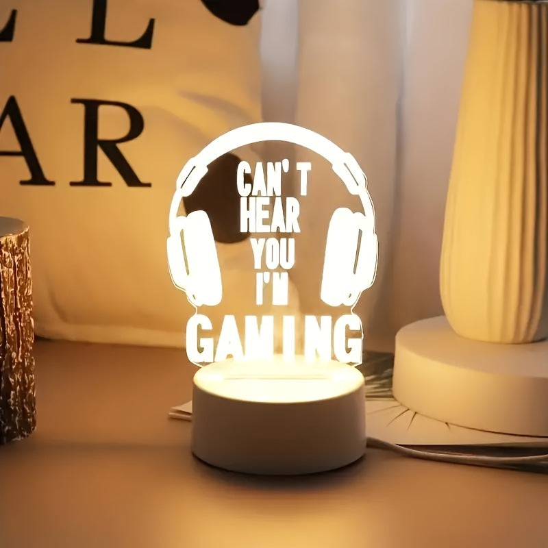GameLamp - Mini LED Bordslampa med USB-uppladdning för Spelrum