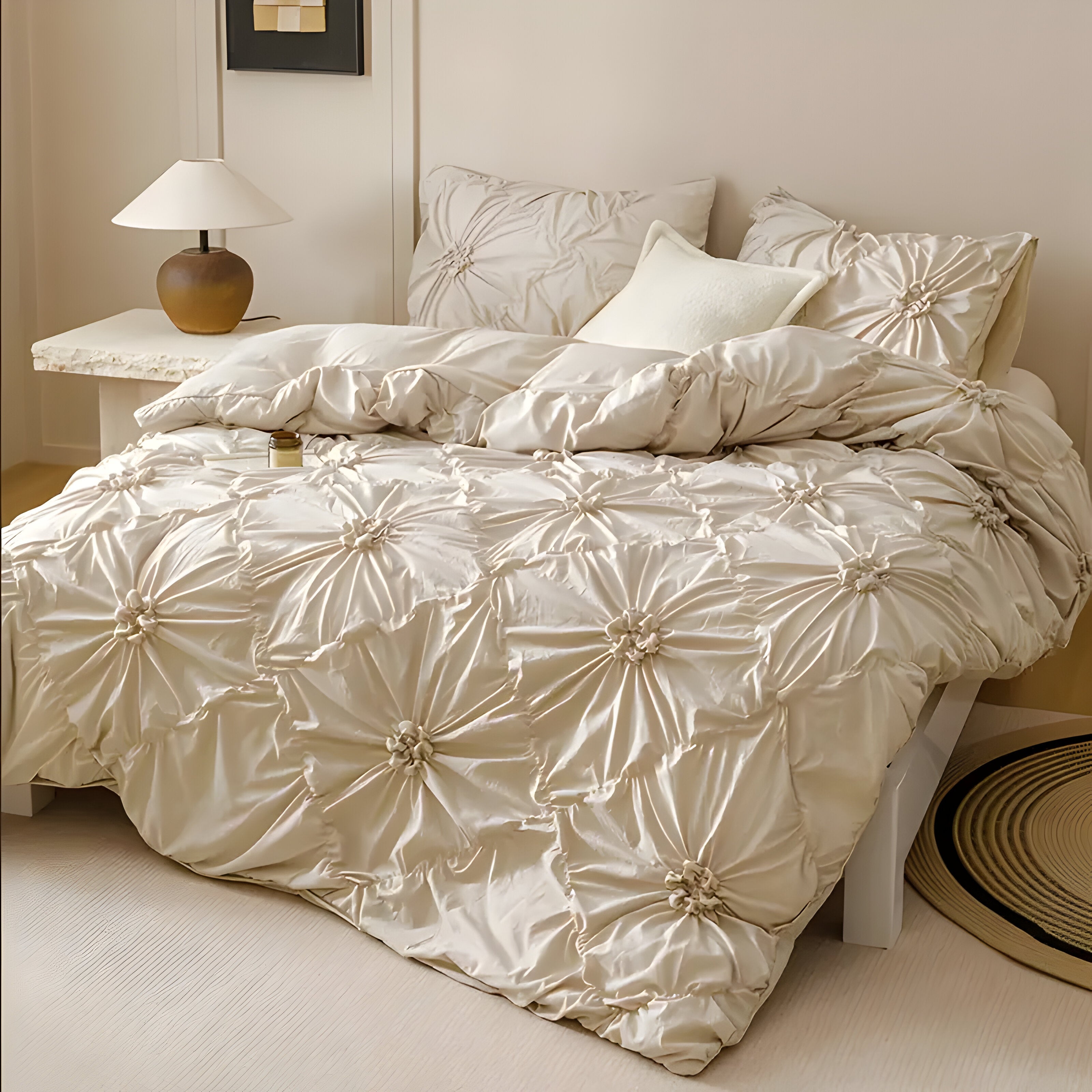 DiamondLuxe Duvet Set - Luksuriöst diamantmönster sängkläder