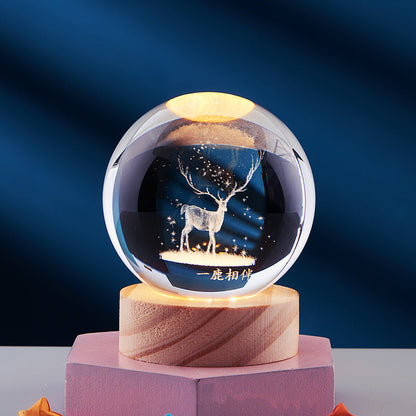 CrystalLight - 3D Kristall Nattlampa
