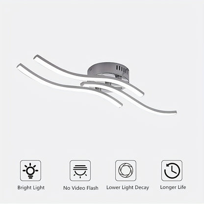 LumaCurve - Dimbar LED Plafondlampa med Elegant Kurvdesign