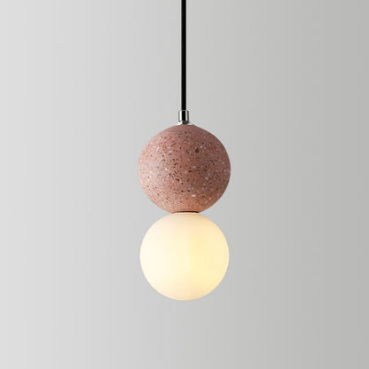 LumoSphere - Modern LED Hänglampa Svart Vit Glas
