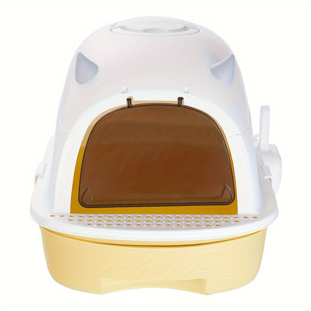 Stort täckt kattlåda hög sidor luktkontroll