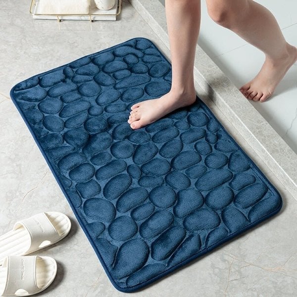 Kobblestone Prägad Badrumsmatta