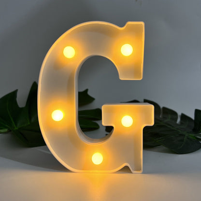 AlphaGlow - LED Dekorativ Bokstavslampa med Batteridrift