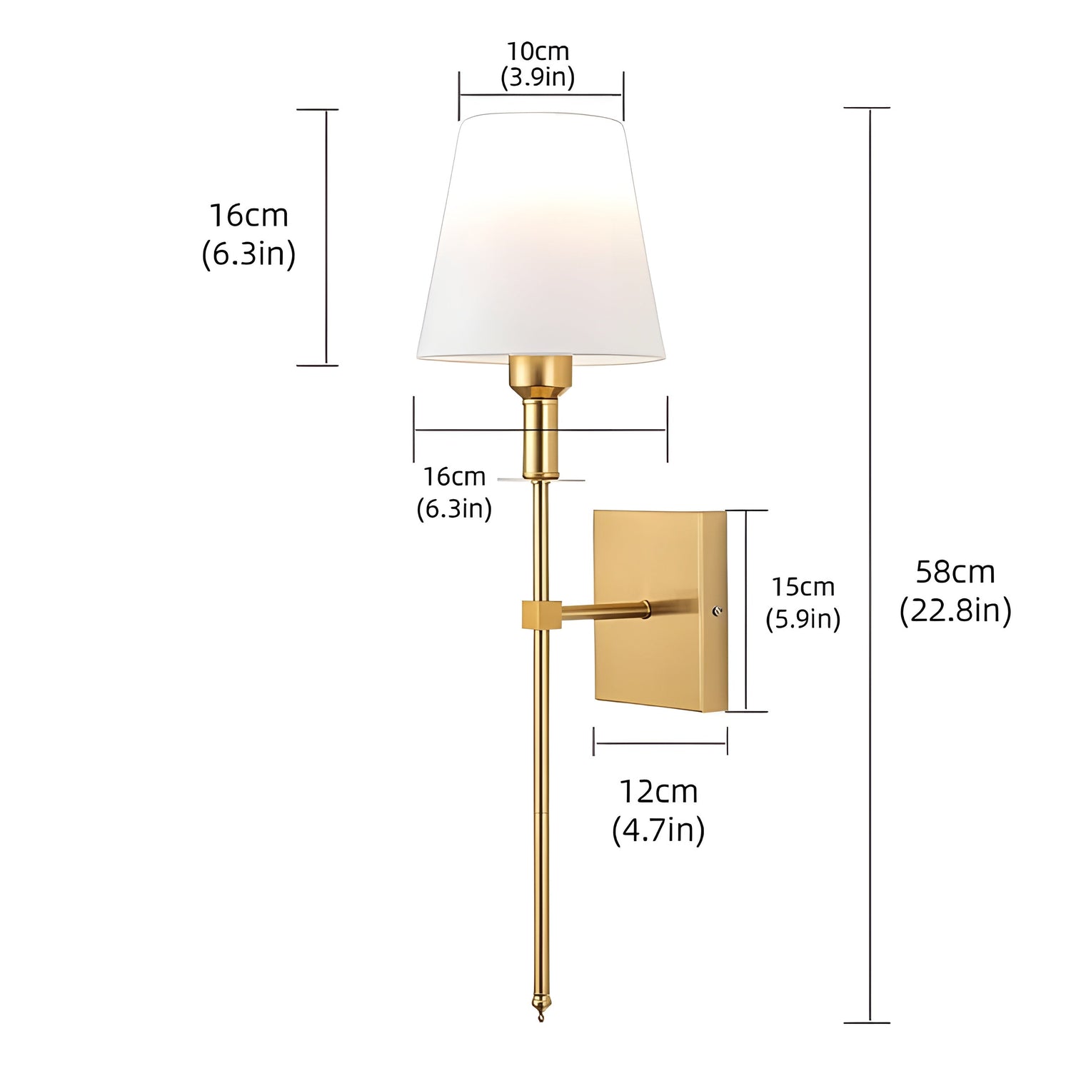 AuraShade Light - Uppladdningsbar Ameran LED-vägglampa