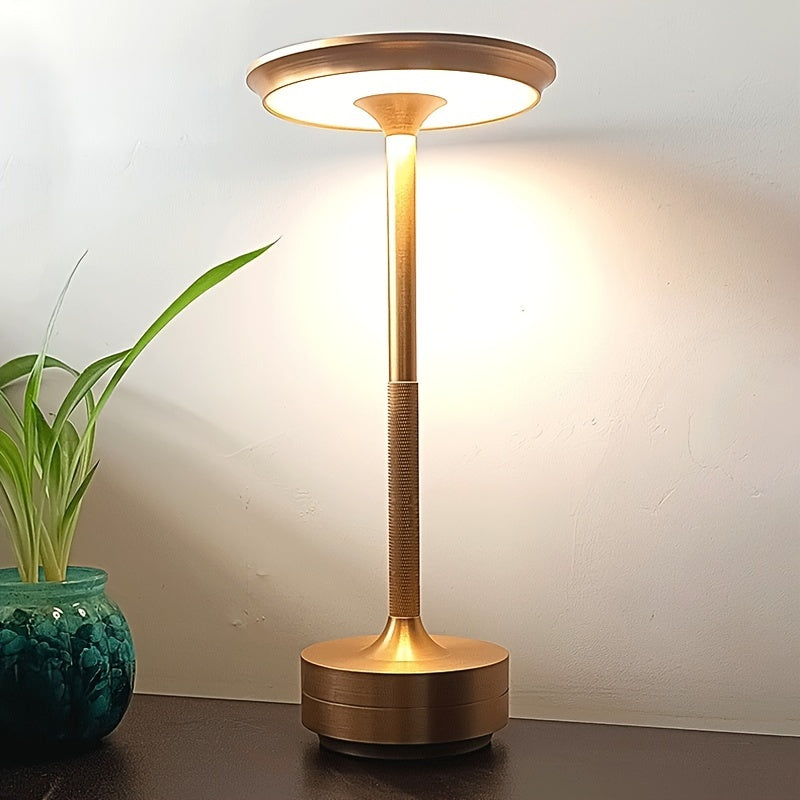 LumiTaf - LED Sängrum Bordslampa Med USB Och Touchkontroll