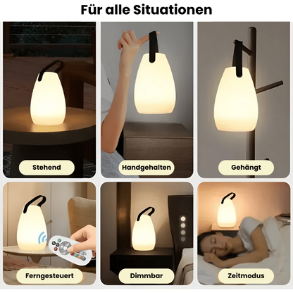 Trådlamp LED-bordslampa – Bärbar &amp; Vattentålig med fjärrkontroll | För trädgård, balkong &amp; vardagsrum
