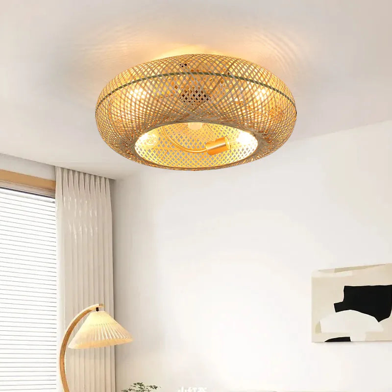 BambooAir Circo | Takfläkt med LED-ljus och fjärrkontroll i modern design