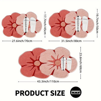 Fluffig Blomma Badmatta – Absorberande och Mjuk för Extra Komfort