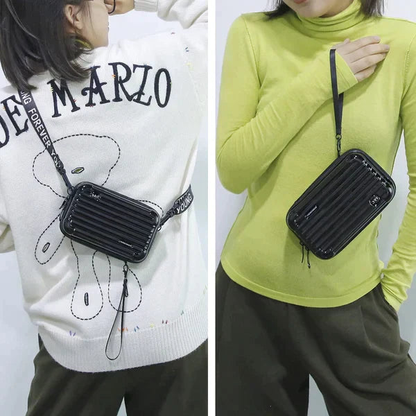 Crossbody väska hård skal kompakt axelväska