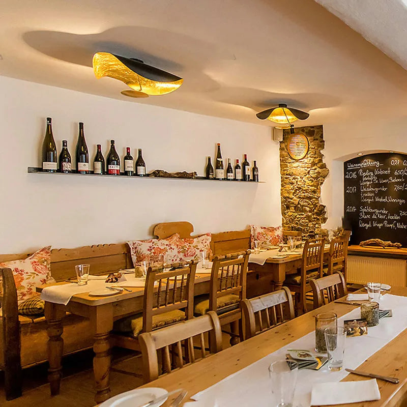 Taklampa Guldblad Modern Pendellampa