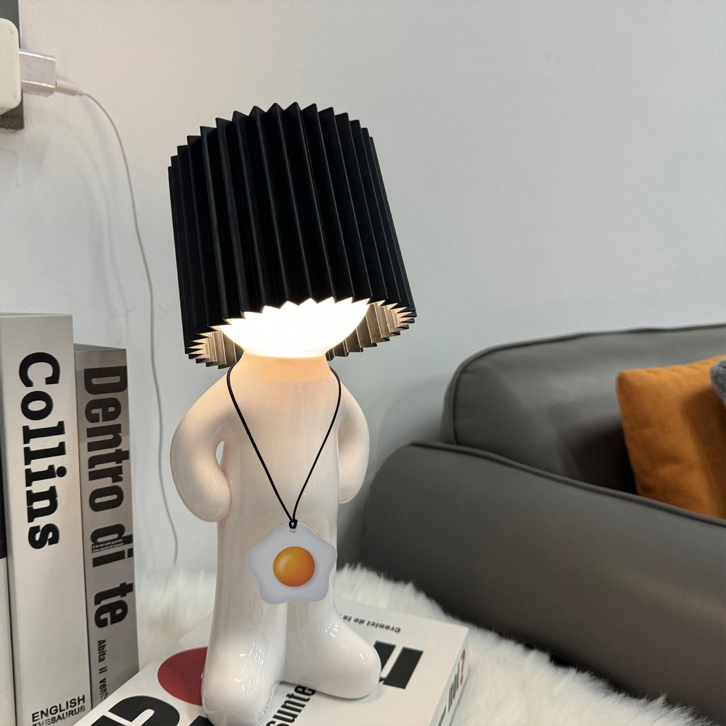 GlowCraft - Dimbar Akryl Bordslampa med LED-belysning och Tryckknappskontroll