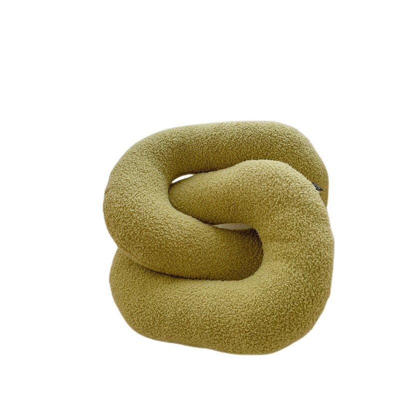 Abstract Formad Soffkudde i Plush Vågig Design