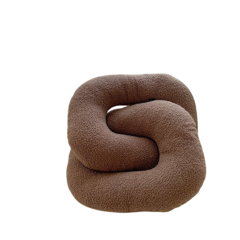 Abstract Formad Soffkudde i Plush Vågig Design