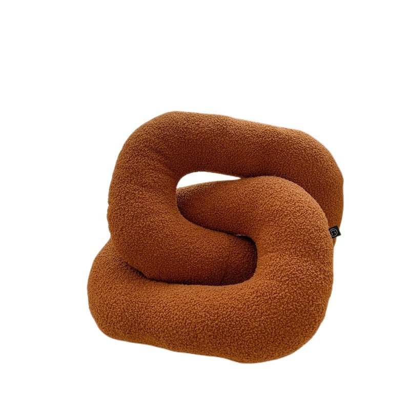 Abstract Formad Soffkudde i Plush Vågig Design