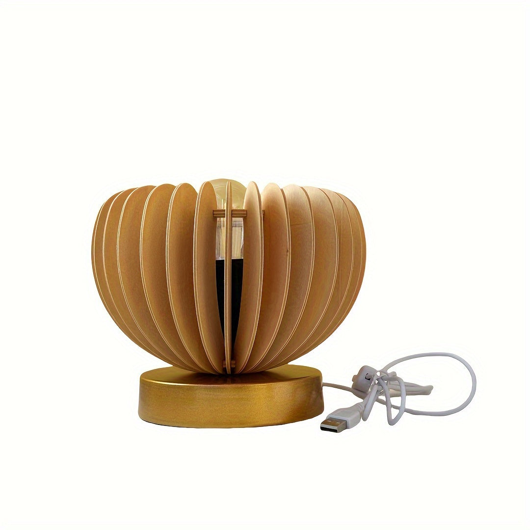 LightPumpkin - Modern pumpaformad bordslampa med USB-anslutning