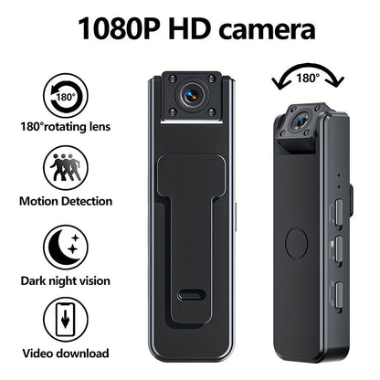 Mini kamera med klipp för videoinspelning