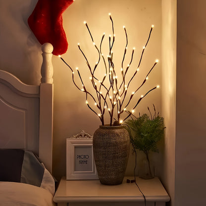 TwinkleBranch - 20 LED Taklampor, Batteridrivna, Dekorativ Belysning
