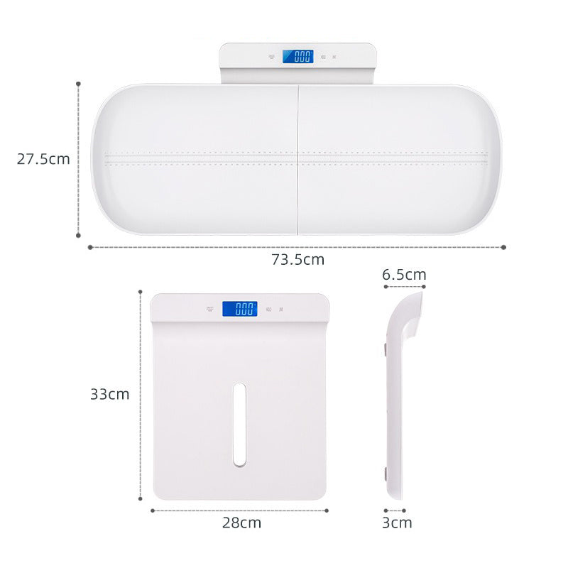 Baby scale with digital screen