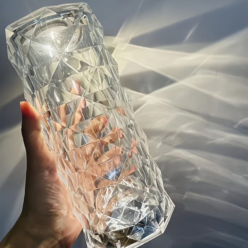 LumiKristal - Kristall Diamant Bordsbelysning med 3 Färger LED-belysning