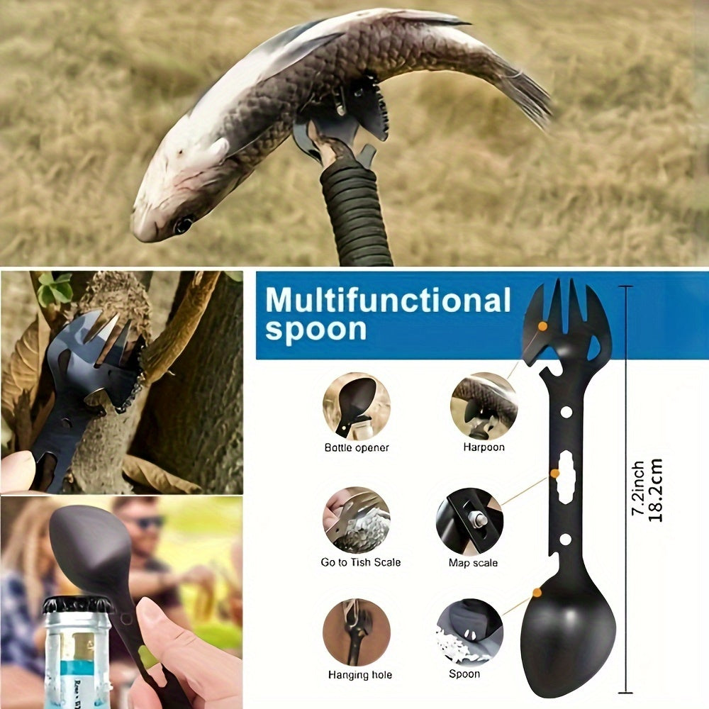 Carvallo Kit Trekvalor 14-in-1 | Kompakt & Komplett | Utomhus & Nödsats | Med kniv, kompass & termofilt