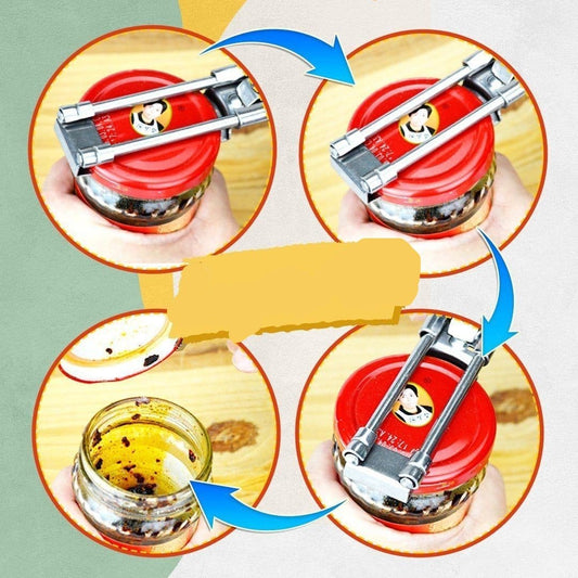 Royallure Justerbar Burk- och Flasköppnare – Enkel Grepp Locköppnare för Alla Storlekar