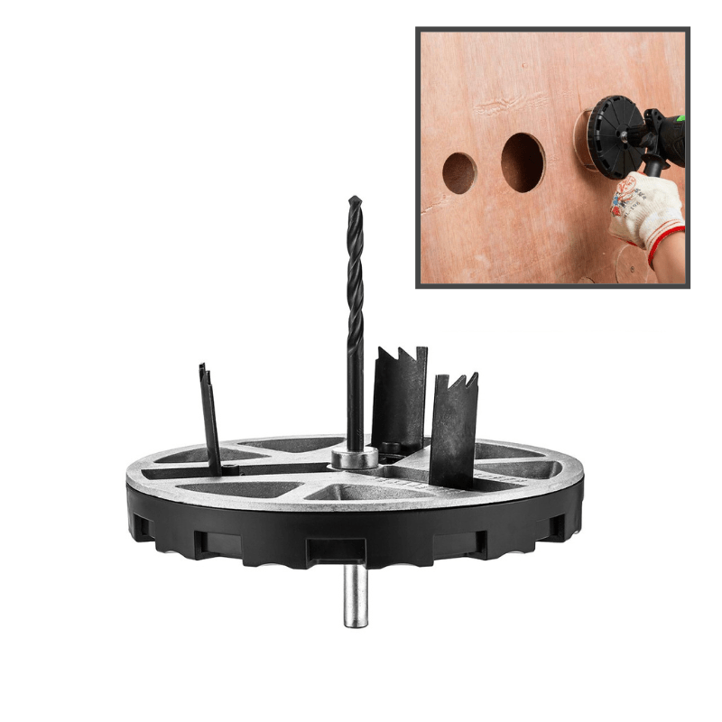 Justerbar Ponsaw – Precisionshålskärare med 4,5–13 cm diameter för trä &amp; plast
