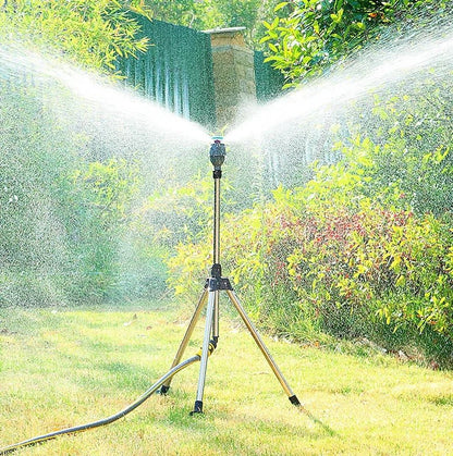 Justerbar, roter vattenspruta - 360° stativ i rostfritt stål