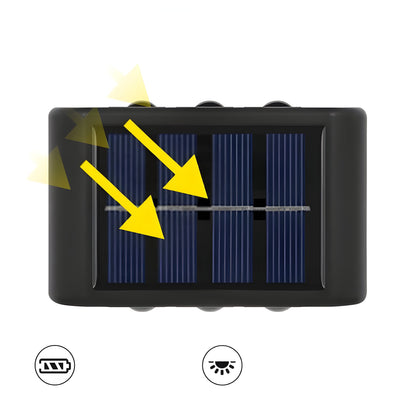 SolaraLux Ljus - Vattentålig Solar LED Upp- och Nedvägglampa