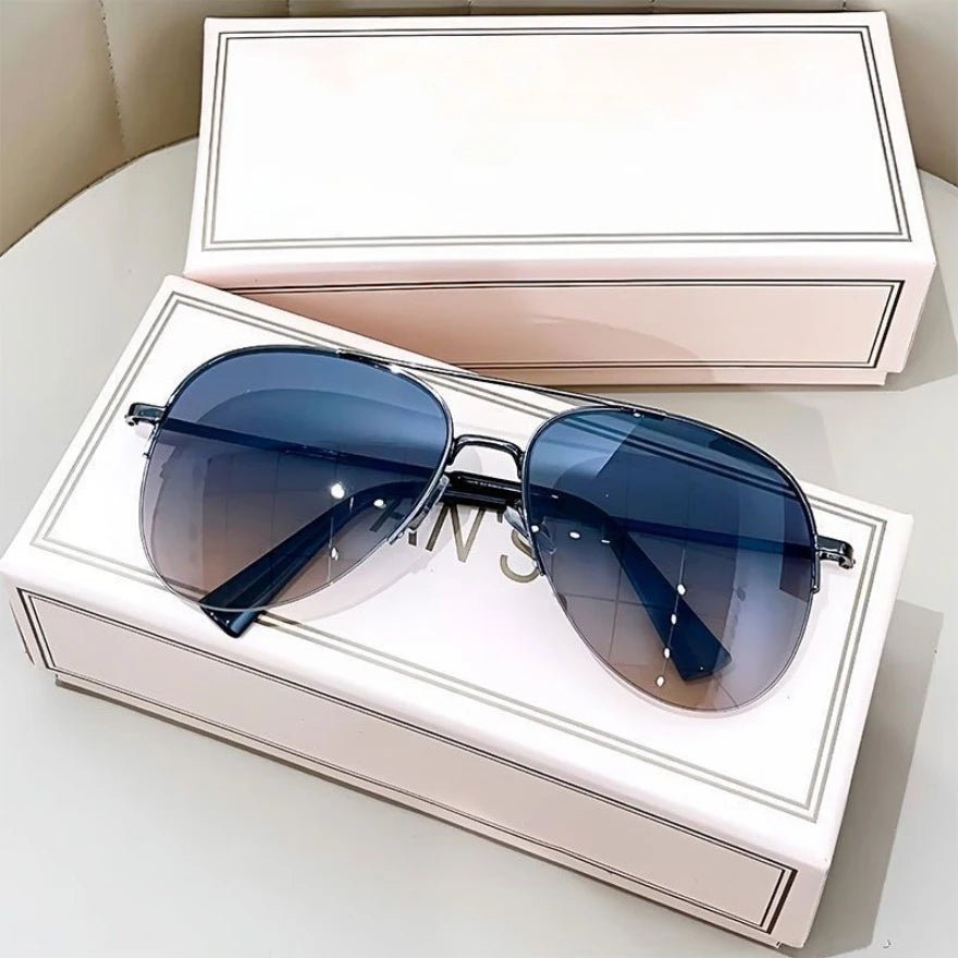 AEROVIEW SHADES – Gradient Pilot Solglasögon med UV400-skydd för män