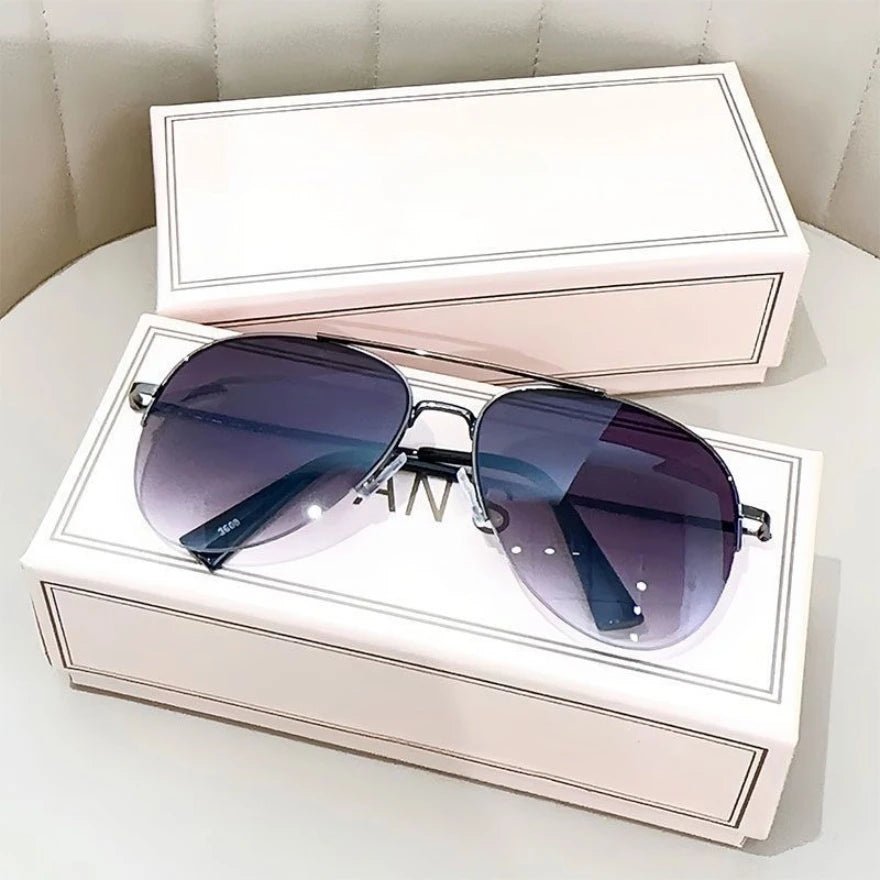 AEROVIEW SHADES – Gradient Pilot Solglasögon med UV400-skydd för män
