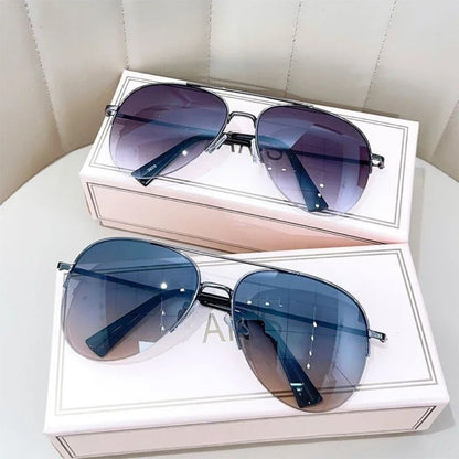 AEROVIEW SHADES – Gradient Pilot Solglasögon med UV400-skydd för män