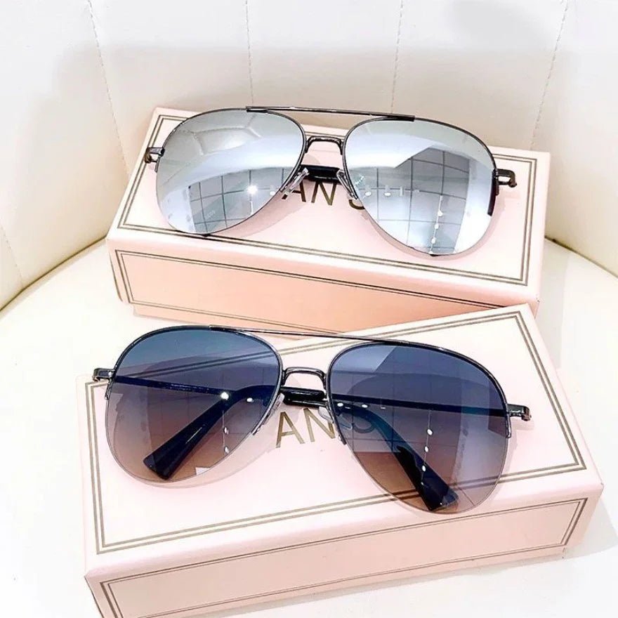 AEROVIEW SHADES – Gradient Pilot Solglasögon med UV400-skydd för män