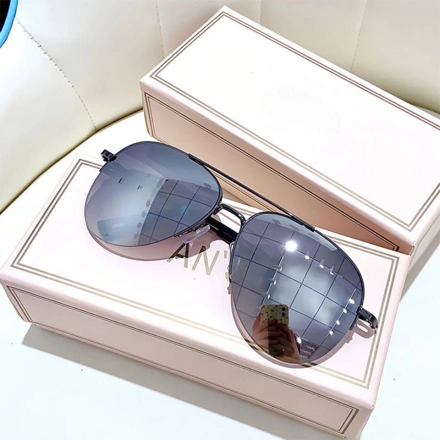 AEROVIEW SHADES – Gradient Pilot Solglasögon med UV400-skydd för män