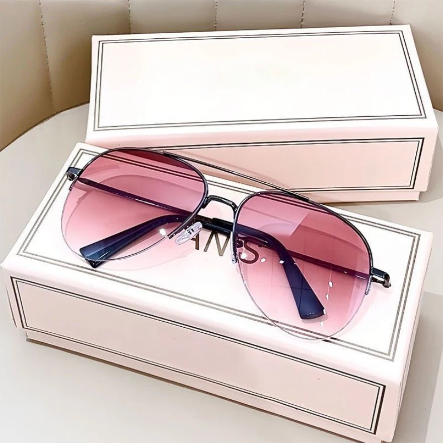 AEROVIEW SHADES – Gradient Pilot Solglasögon med UV400-skydd för män
