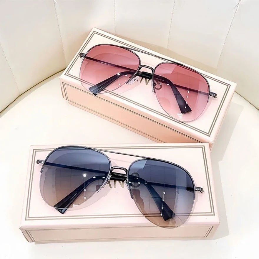 AEROVIEW SHADES – Gradient Pilot Solglasögon med UV400-skydd för män