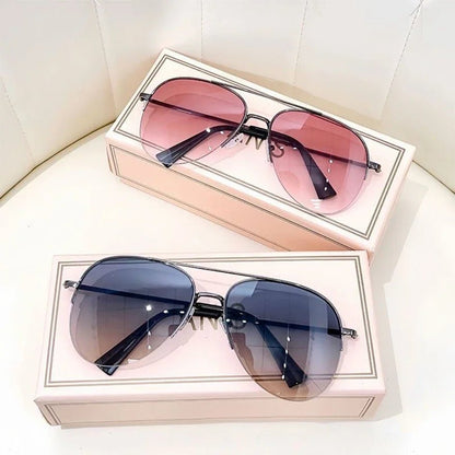 AEROVIEW SHADES – Gradient Pilot Solglasögon med UV400-skydd för män