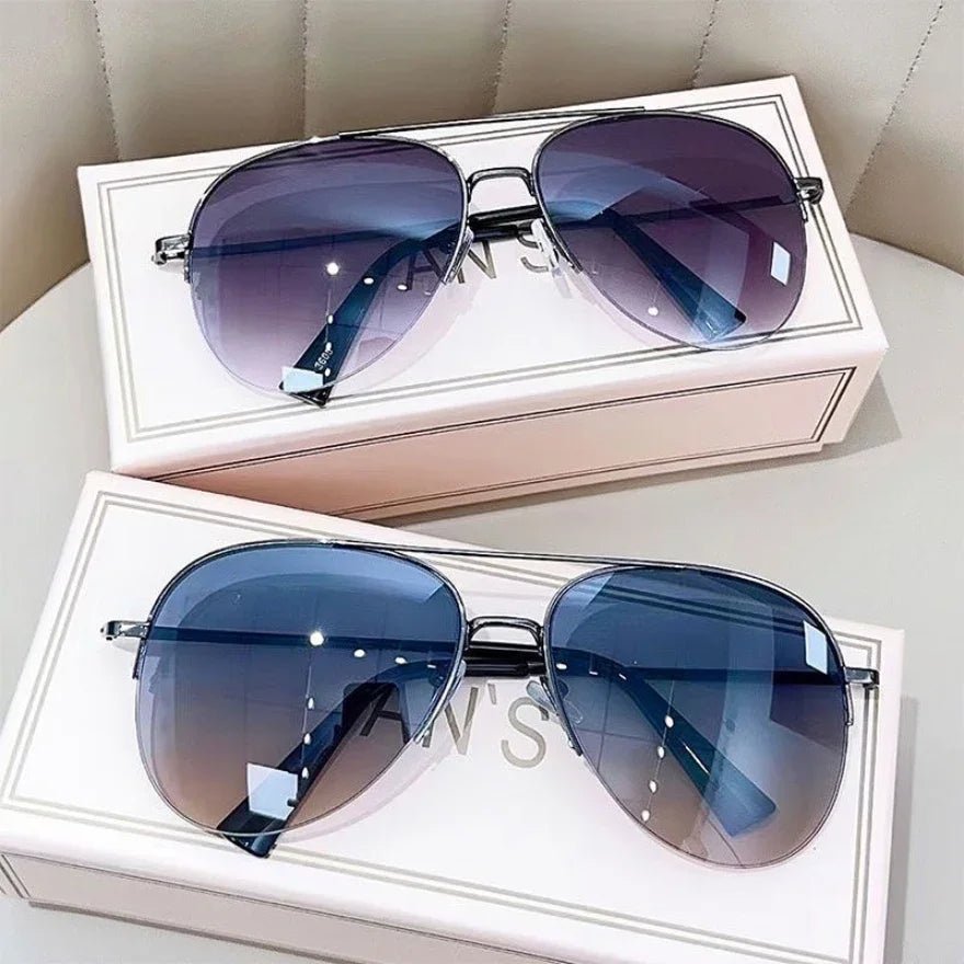 AEROVIEW SHADES – Gradient Pilot Solglasögon med UV400-skydd för män