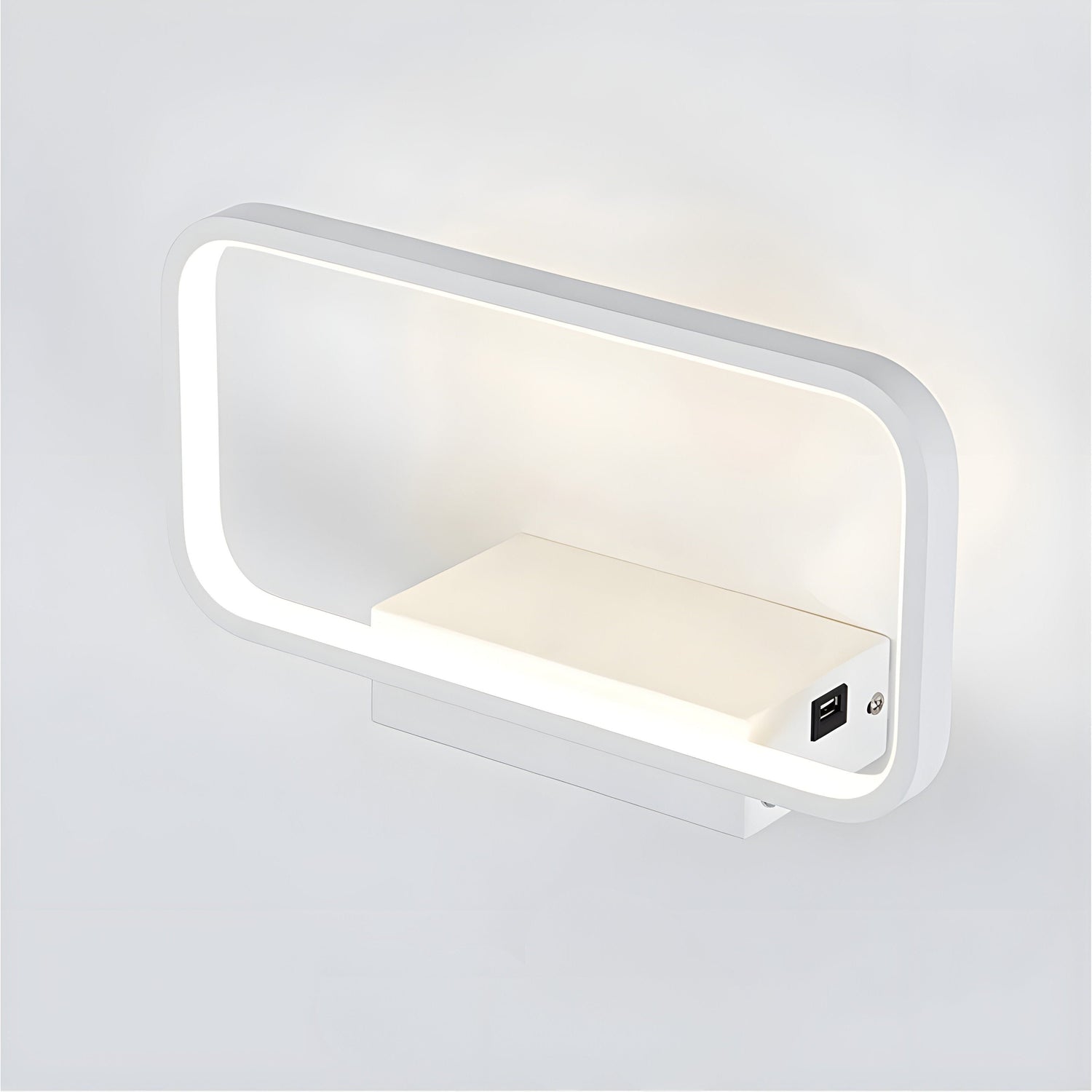 GloSwitch Ljus – Modern Trådlös USB-Laddning LED-Vägglampa för Inomhusbruk