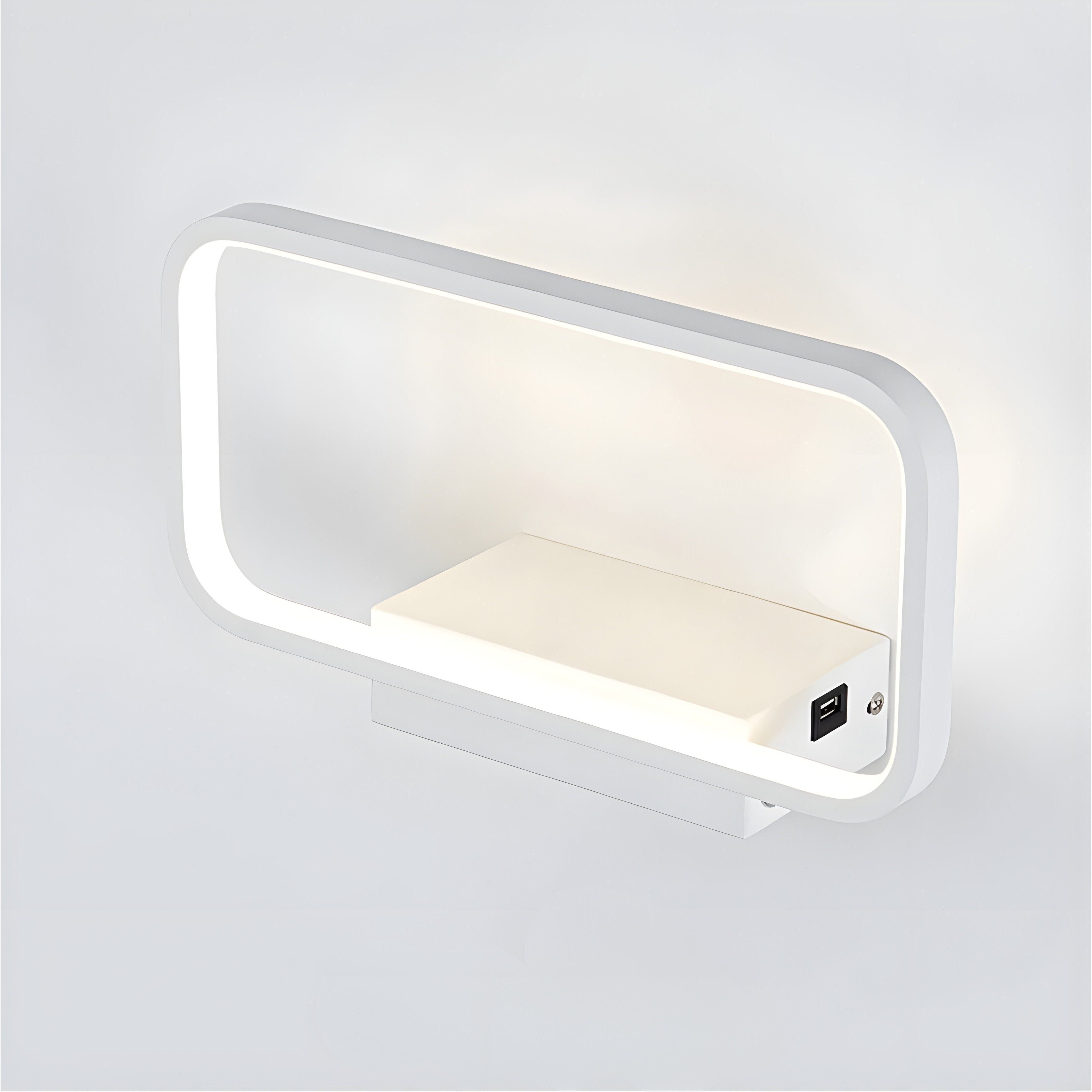 GloSwitch Ljus – Modern Trådlös USB-Laddning LED-Vägglampa för Inomhusbruk