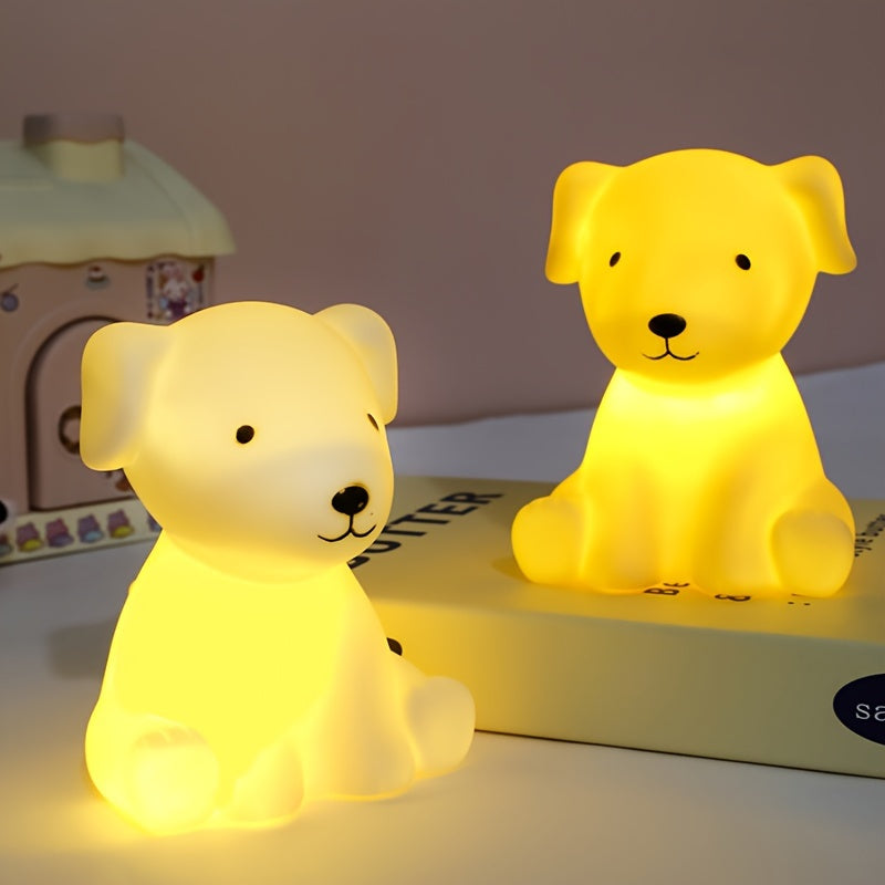 PuppyGlow - Söt Tecknad Hundlampa med Varmt Ljus för Rumsinredning