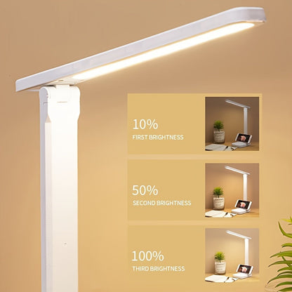 LumiDesk - Dimmbar LED Skrivbordslampa med Touchkontroll och USB